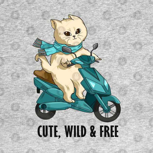 Funny cat on a motorcycle by Markus Schnabel